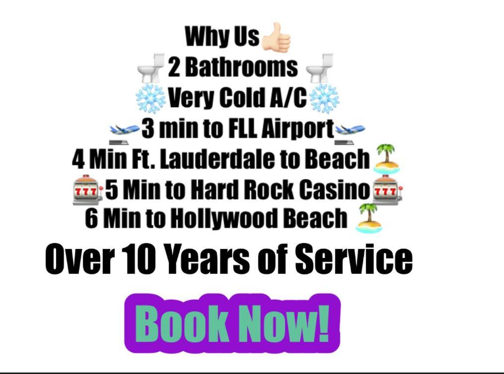 Airport Bunk House Free - Wifi - Parking - Coffee- Long Term Welcome Fort Lauderdale Buitenkant foto